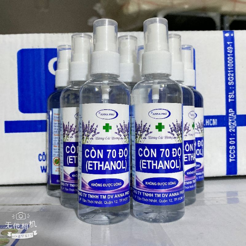 Dung dịch sát khuẩn (Cồn ethanol) 100ml hương oải hương dịu nhẹ chất lượng | WebRaoVat - webraovat.net.vn