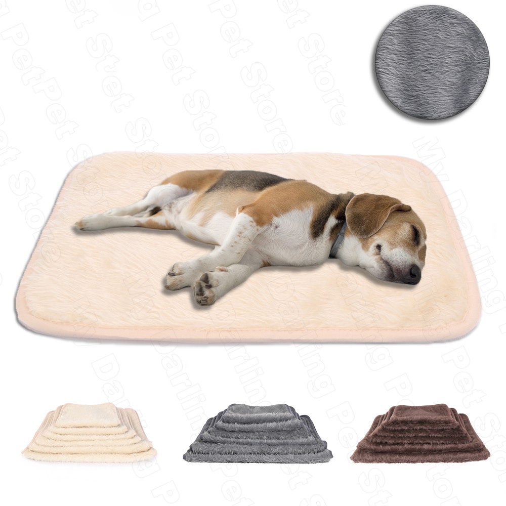 Đệm giường bằng lông thú giả ấm áp cho cún mèo cưng