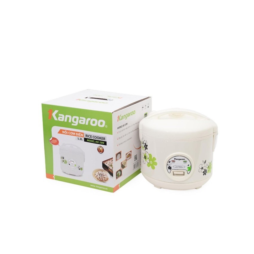 Nồi cơm điện KANGAROO KG18N 1.2L ( Bảo hành 12 tháng chính hãng)