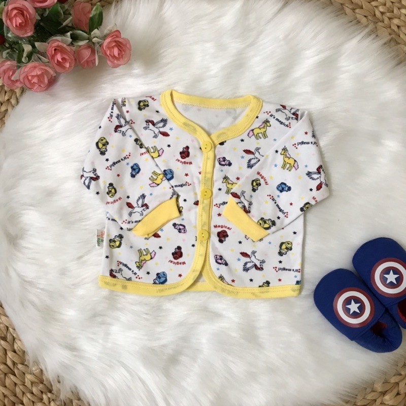 [Được chọn mẫu] Áo khoác sơ sinh không nón cho bé trai, bé gái từ sơ sinh đến 8kg | BigBuy360 - bigbuy360.vn