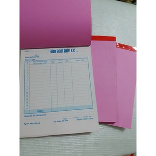 Hóa đơn bán lẻ 2 liên, 16*20