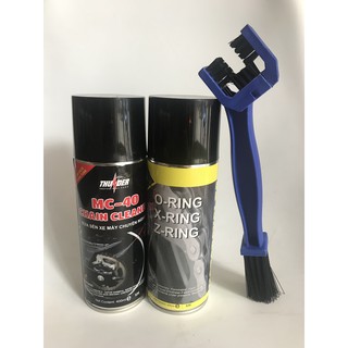 Combo Rửa Dưỡng sên xe Thunder Will F1 + tặng bàn chải vệ sinh