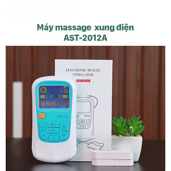 Máy điện xung trị liệu,máy massage xung điện công nghệ TENS chạy bằng pin