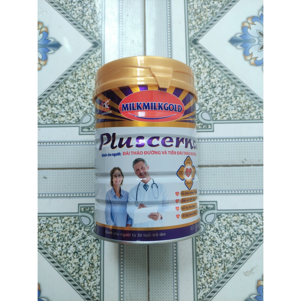 SỮA TIỂU ĐƯỜNG Milkmilkgold Pluscerna Lon 900G - Ổn định đường huyết, giảm mệt mỏi, trí tuệ minh mẫn