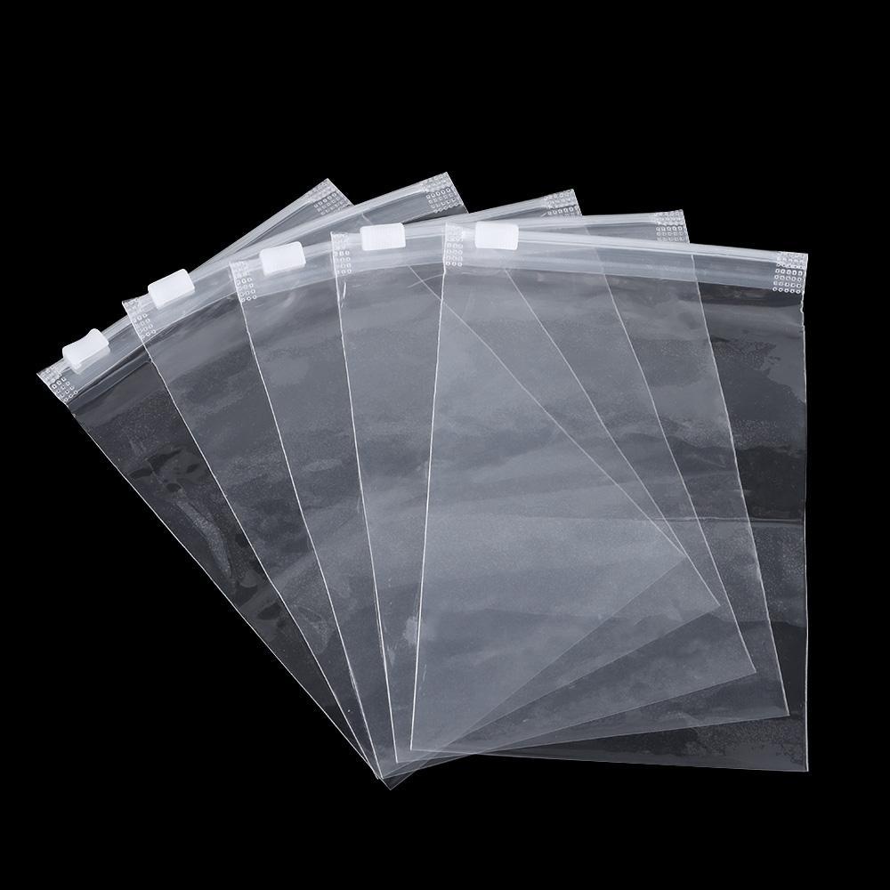 DIACHAVN Set 5 Túi Nhựa Trong Suốt Chống Thấm Nước Có Keo Dán Tiện Lợi