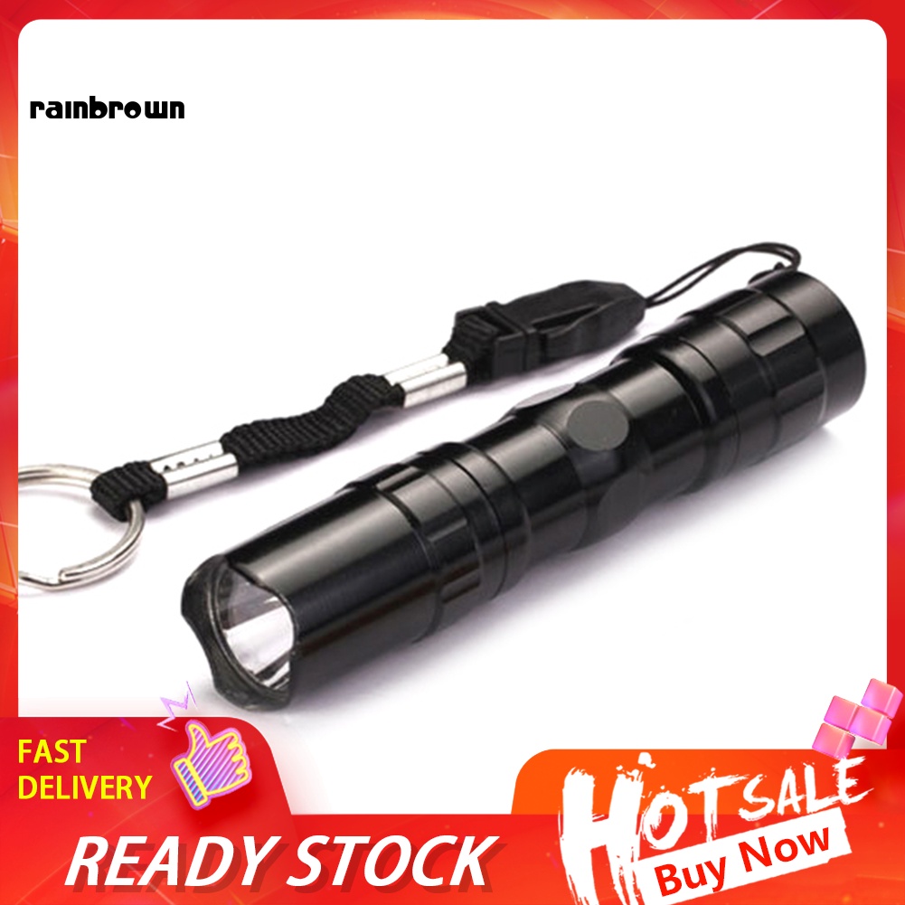 /RB/  Outdoor Portable Aluminium Alloy Super Bright Flashlight LED Torch Light Lamp