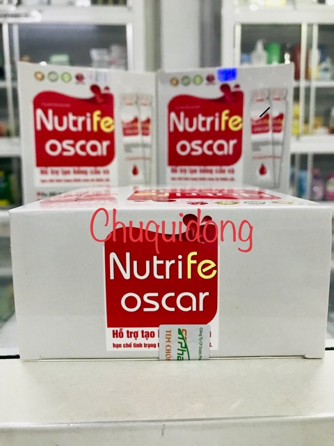 SẮT NƯỚC cho bà BẦU và những đối tượng thiếu sắt NUTRIFE OSCAR hộp 16 ống
