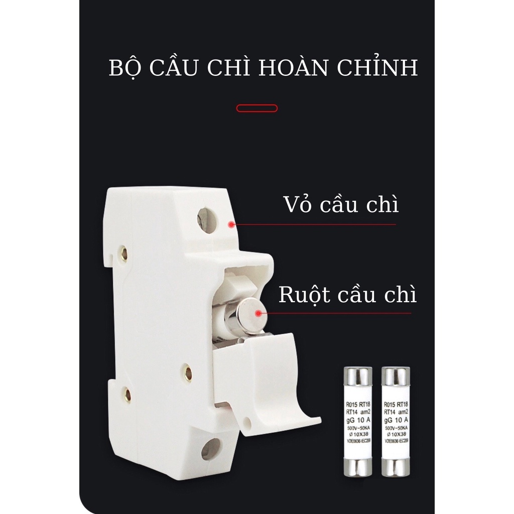 [Combo 10 cái] cầu chì sứ, cầu chì ống 1A/2A/3A/5A...cầu trì công nghiệp