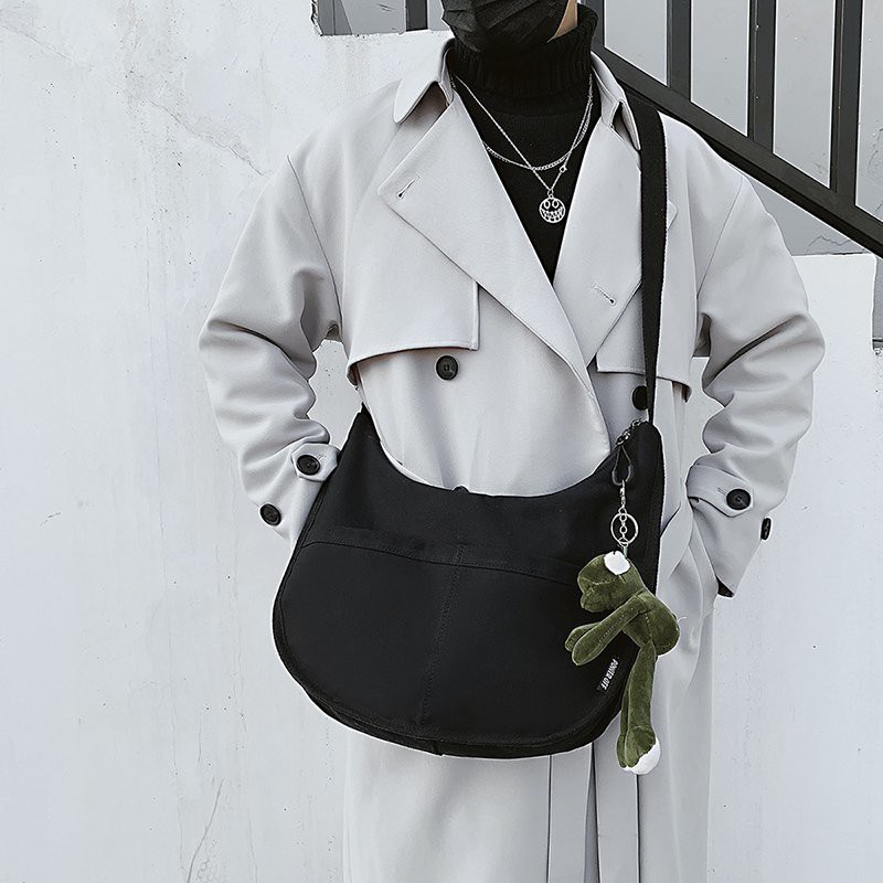 Túi Đeo Chéo Canvas Cỡ Lớn Thời Trang Hàn Quốc UNISEX 2021