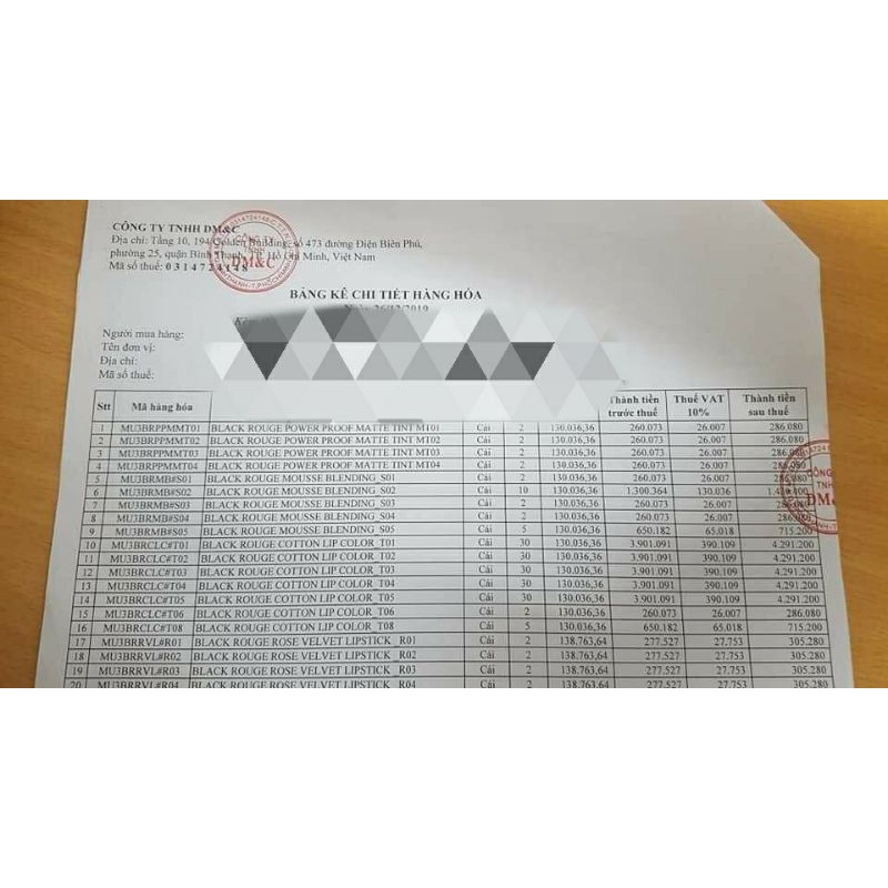 Son Black Rouge ver6 nắp xanh mới nhất | Thế Giới Skin Care