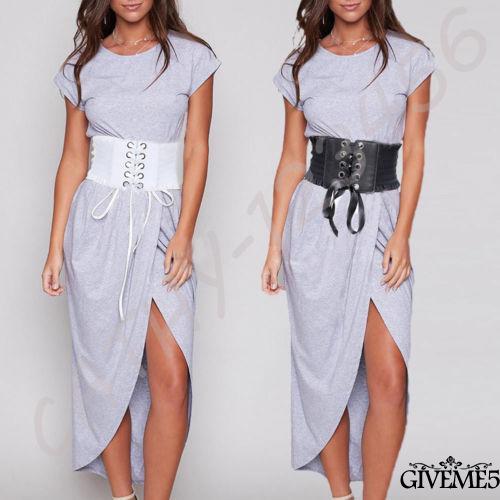 Thắt Lưng Da Pu Màu Trơn Thắt Nơ Xinh Xắn Cho Nữ