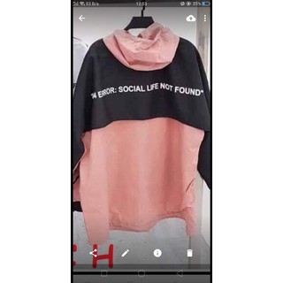 [Sói Xám] [Free ship 50k] ❤️❤️❤️- Áo gió 404 đen Hồng CH12 -Vải xịn
