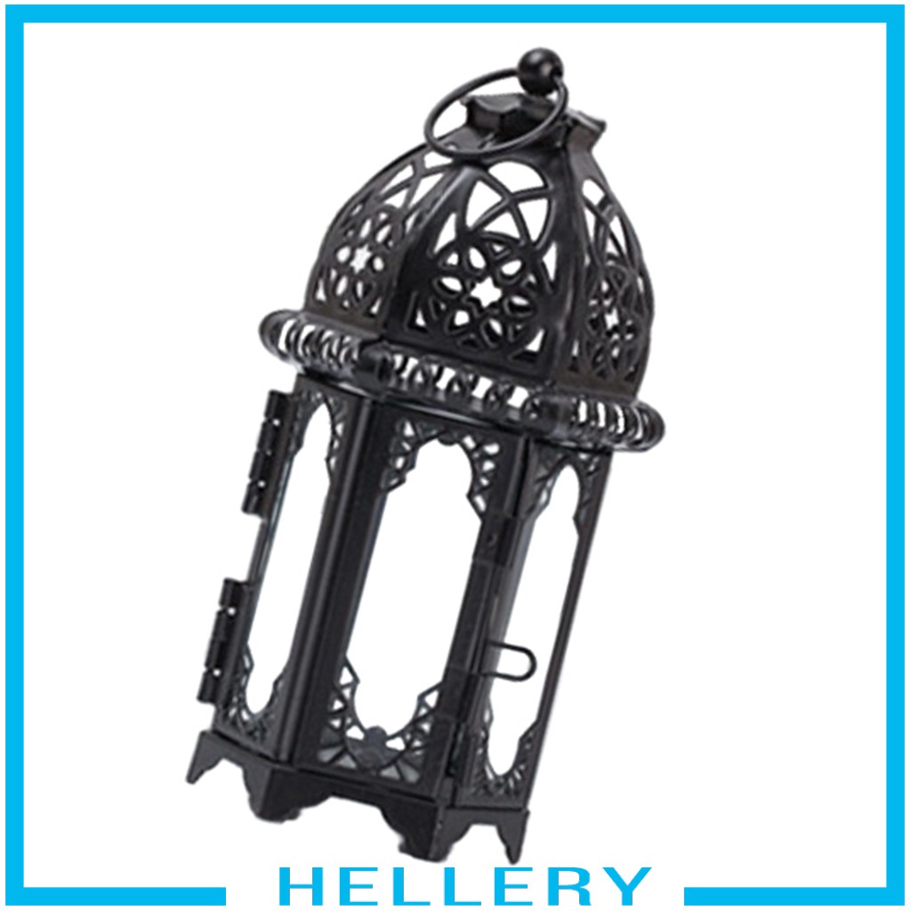 Đế nến kim loại phong cách lồng đèn trang trí nội thất