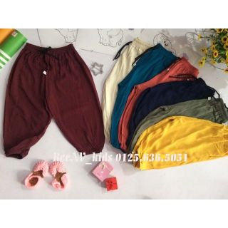 Combo 4 quần alibaba chất thô đũi cho bé gái