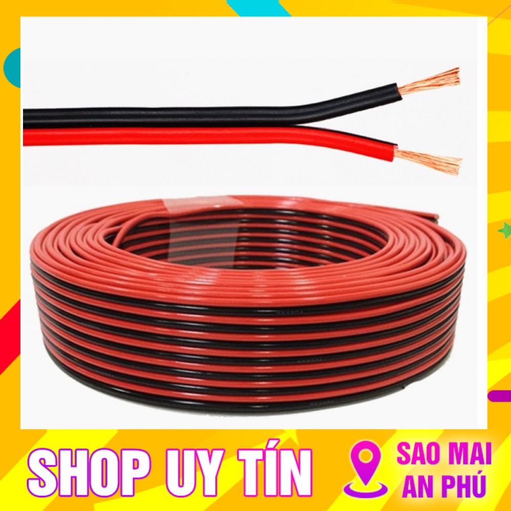 DÂY LOA DẪN TÍN HIỆU ĐỎ ĐEN 50M/100M