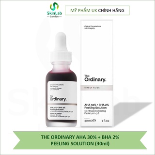 Tẩy da chết hoá học The Ordinary AHA 30% + BHA 2% Peeling Solution (Bill Anh)