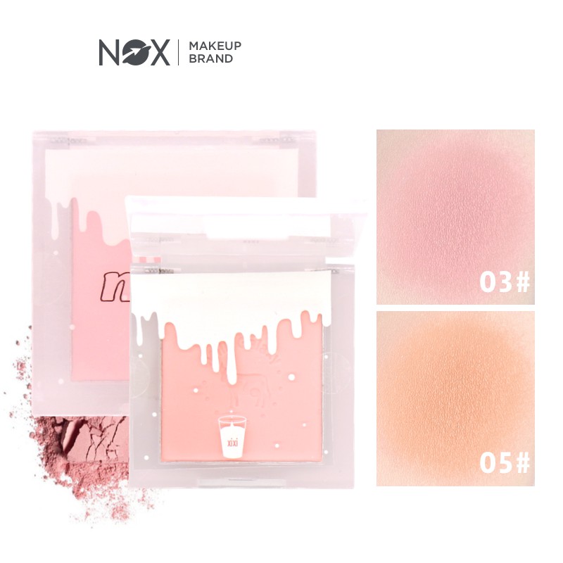 Phấn má hồng Nox dạn nén dễ tán nâng tông da lâu trôi cao cấp 4g