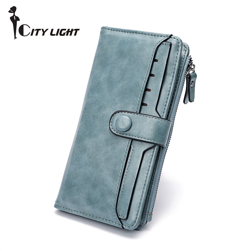 Ví cầm tay dáng dài bằng da PU mềm chất lượng cao thời trang dành cho nữ