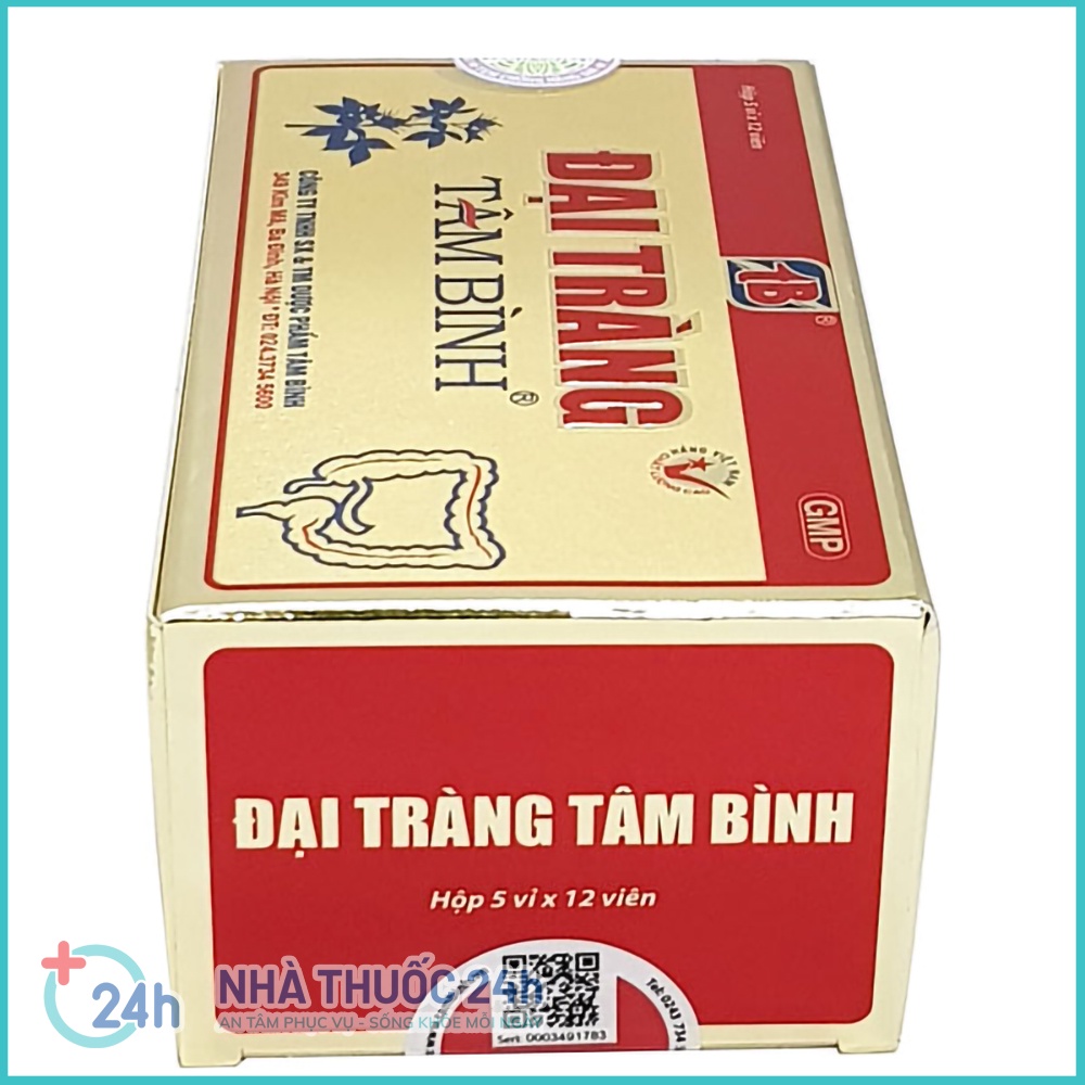 Viên uống Đại Tràng Tâm Bình, hỗ trợ giảm các triệu chứng đại tràng co thắt, rối loạn tiêu hóa - Hộp 60 Viên