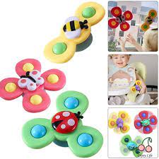Combo 3 chong chóng quay dán tường - spinner 3 cánh hình thú cho bé yêu, chất liệu nhựa ABS an toàn, độ bền cao