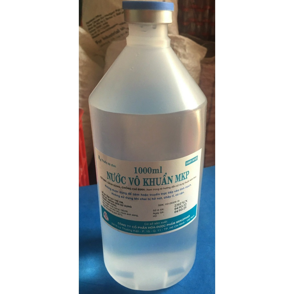 Nước cất chai 1000ml