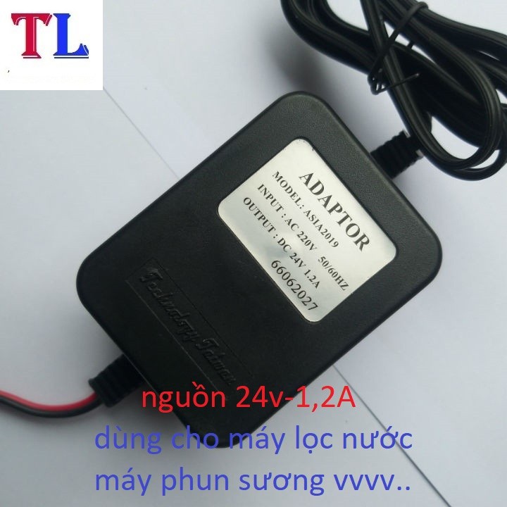 Nguồn Adapter 24v 1.2A dùng cho máy lọc nước, máy phun sương