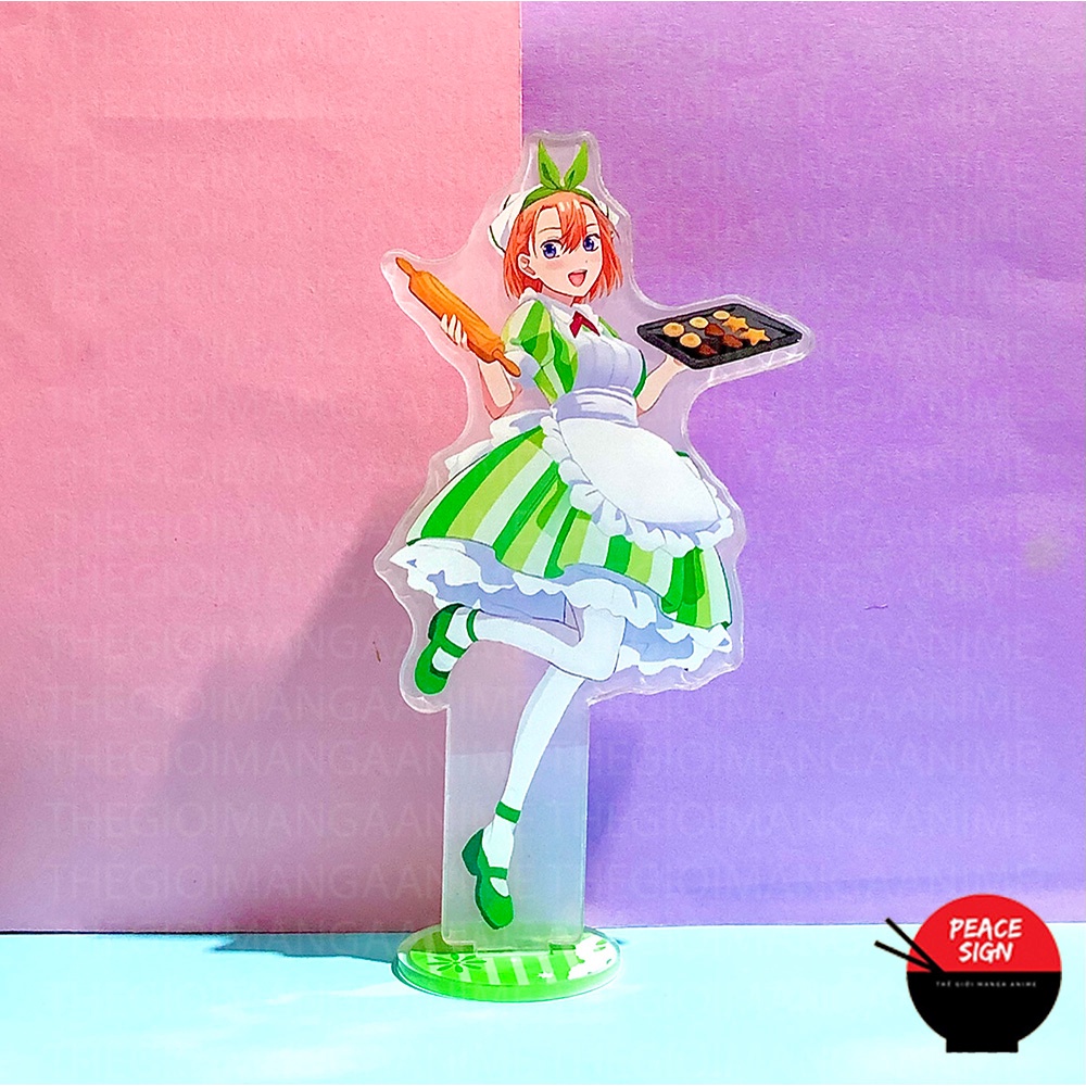 ( MAID ) Mô hình Standee Gotoubun No Hanayome ver Bồi Bàn Hầu Gái Nhà Có 5 Nàng Dâu Tượng Acrylic Anime mica chibi
