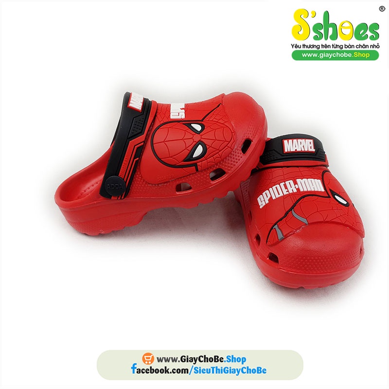 Dép sục nhựa spiderman thái 3286