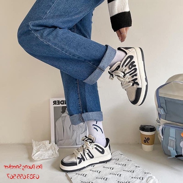 Giày Thể Thao Nữ Ulzzang Hàn Quốc Fashion Phối Chữ Uruck Phản Quang