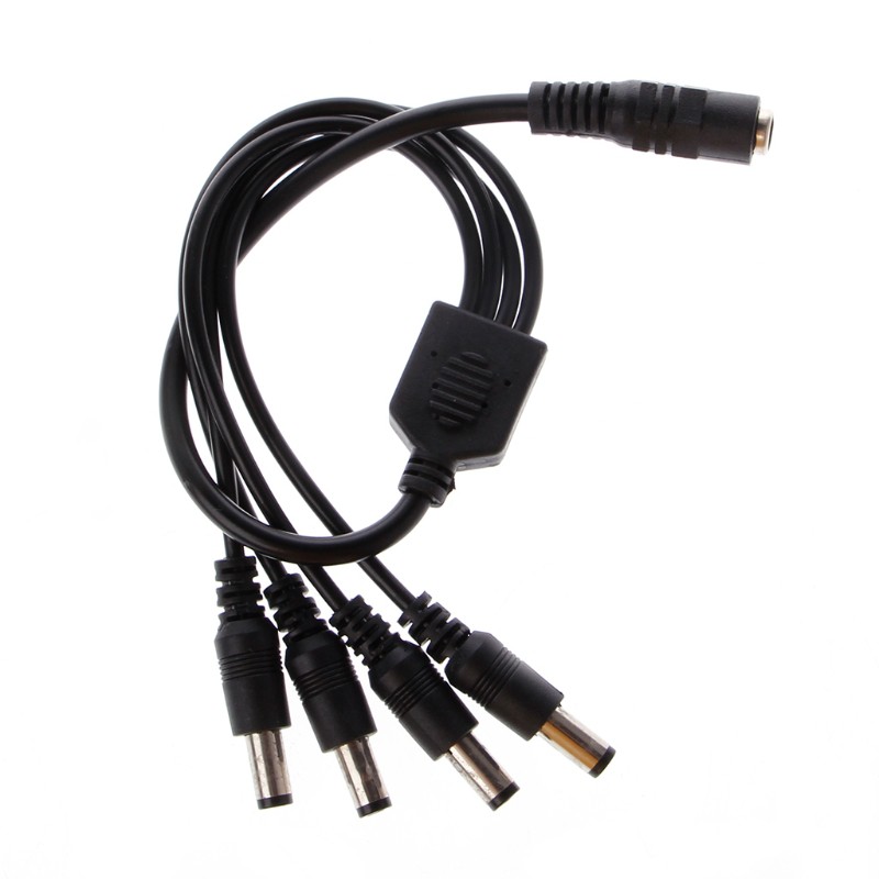 Cáp sạc Pcfx 1 lỗ cắm sang 2 / 3 / 4 / 5 đầu cắm jack cắm 5.5x2.1mm cổng 12v Dc