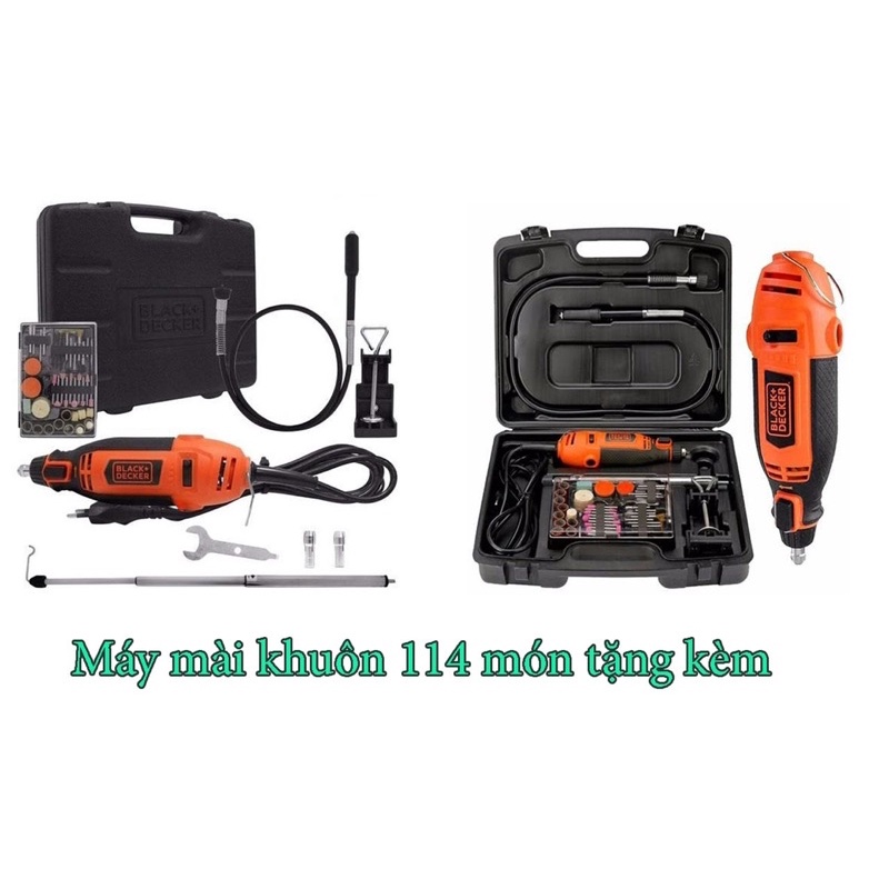 RT18KA-B1 Máy mài khuôn mini 180w cao cấp chính hãng Black &amp; Decker