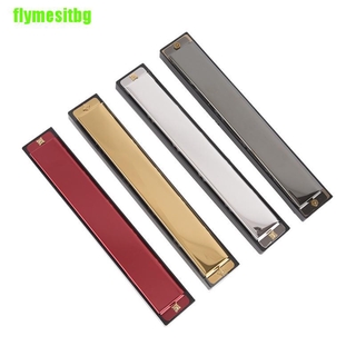 Kèn Harmonica 24 Lỗ Bằng Kim Loại Kèm Hộp Đựng