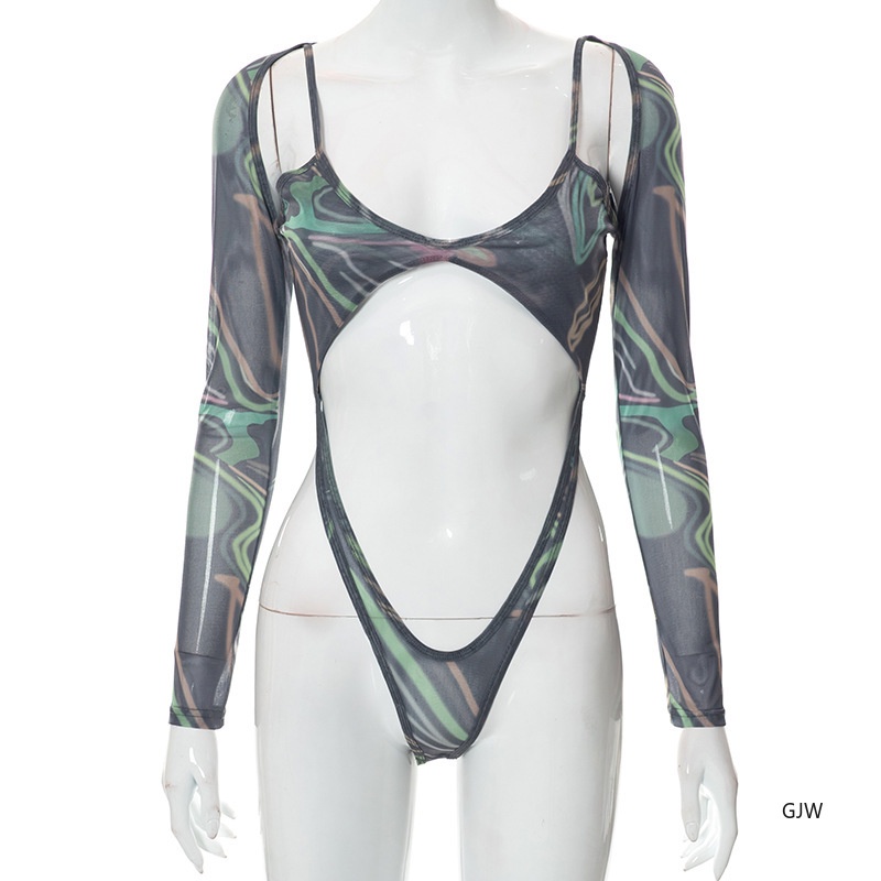 Bộ Bodysuit In Họa Tiết Gợi Cảm Dành Cho Nữ | BigBuy360 - bigbuy360.vn