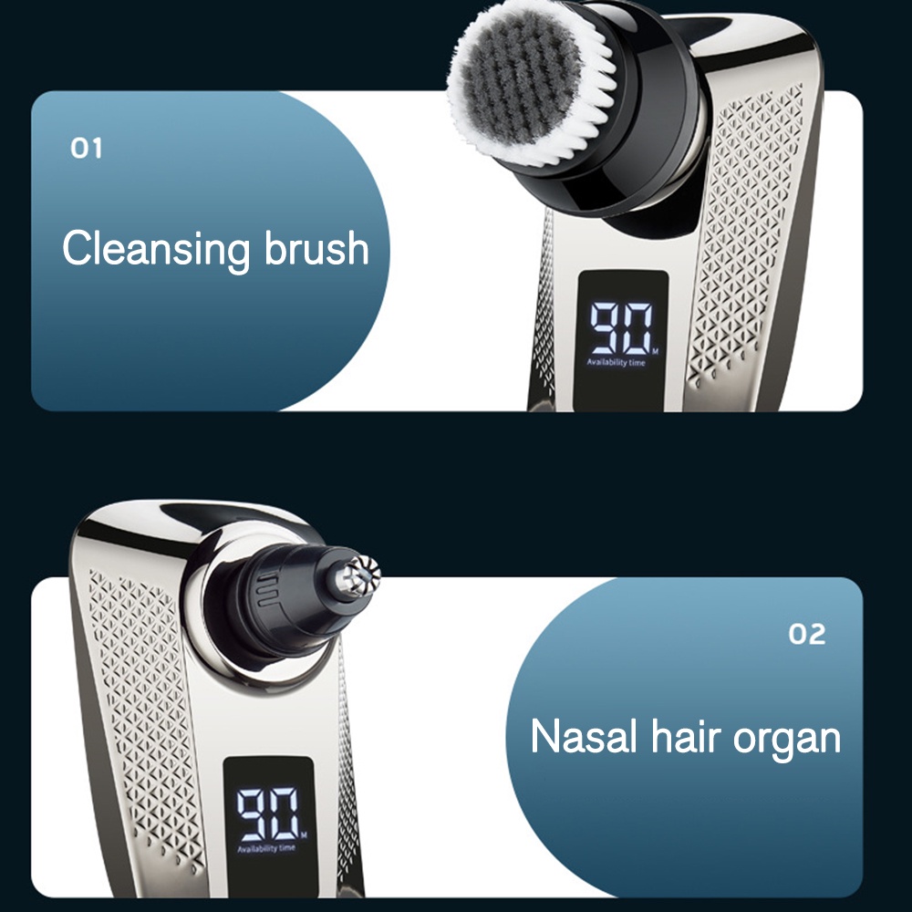 Bộ Máy cạo râu Cắt Tóc Ướt Và Khô 7 Lưỡi Đa Năng Cho Nam