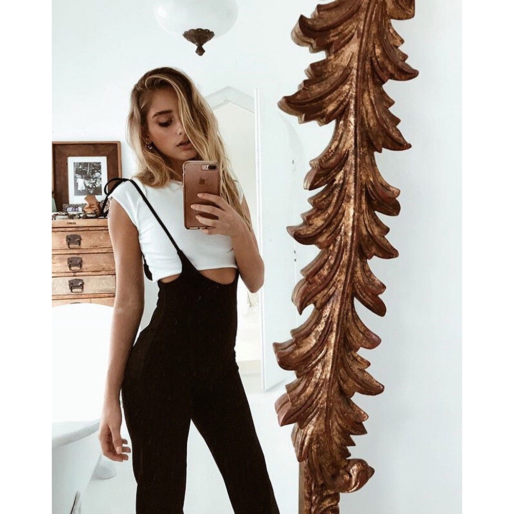 Elegant Black  Jumpsuit Casual Jumpsuits Fashion Hot Sexy High Waist Backless Rompers