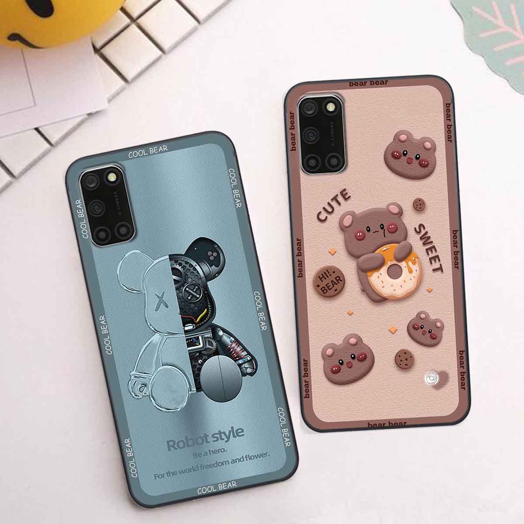 Ốp Oppo A52 / A92 bear brick, gấu đáng yêu, dễ thương
