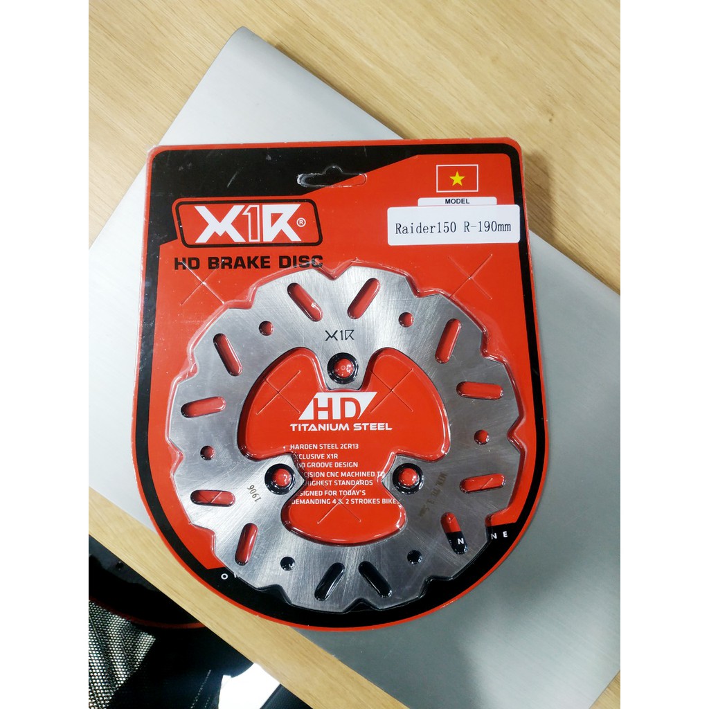 Đĩa Sau 190mm X1R cho RAIDER/SATRIA 150