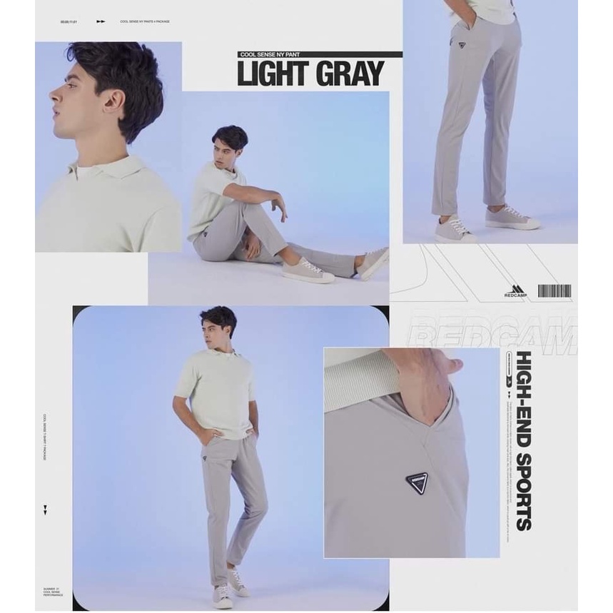 BIKAYSHOP/ Quần dài golf nam Redcam , quần dài thể thao vải co giãn Hàn quốc 4 màu xanh, đen, xám be