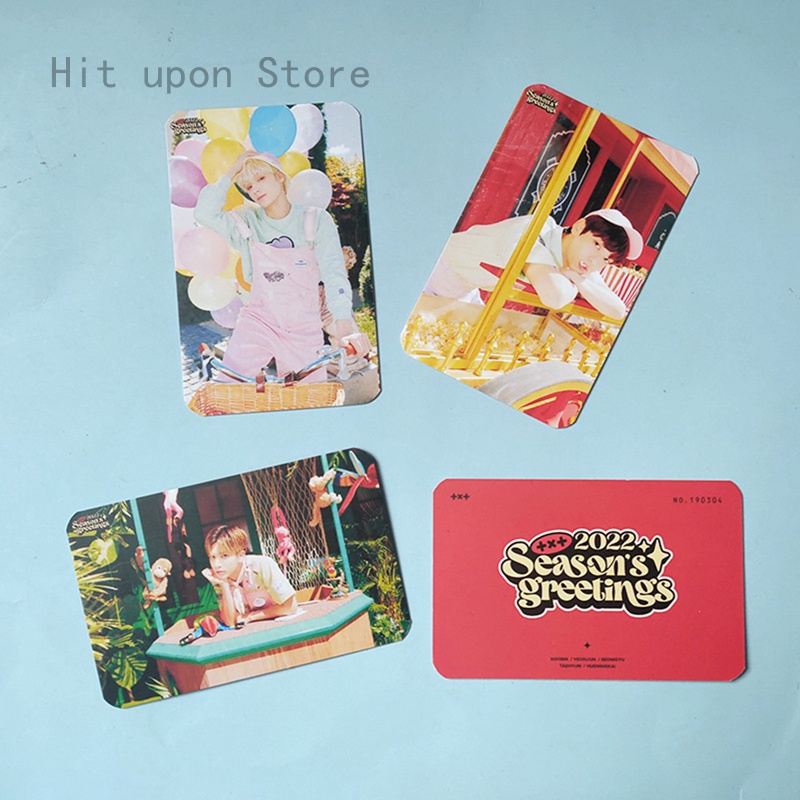 Set 6 tấm thẻ ảnh lomo nhóm nhạc Kpop TXT 2022 SEASON'S GREETINGS