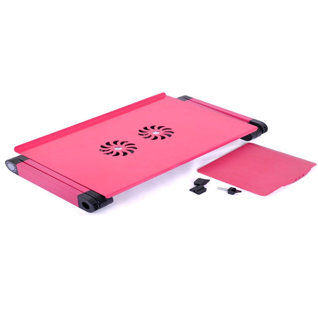 BÀN KÊ LAPTOP NHÔM XOAY CÓ FAN LS 802