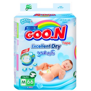 Tã bỉm dán goon slim nhập khẩu m66/l56/xl50