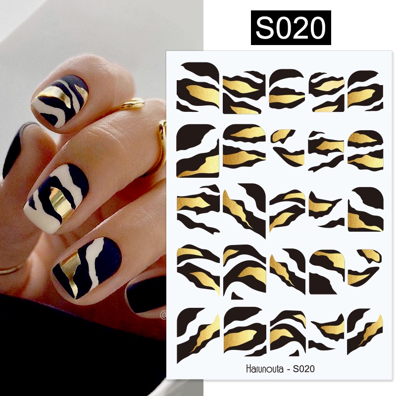 Miếng dán trang trí móng tay UR SUGAR 3D Harunouta nhiều màu sắc phản quang độc đáo