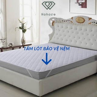 Tấm bảo vệ nệm chần bông riotex chống ẩm mốc, chống bụi bẩn, kéo dài tuổi thọ nệm KT:1m/m2/m4/m6/m8/2m2