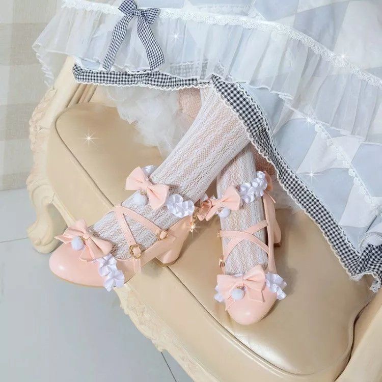 Giày Cao Gót Đế Dày Phong Cách Lolita Nhật Bản Cho Nữ