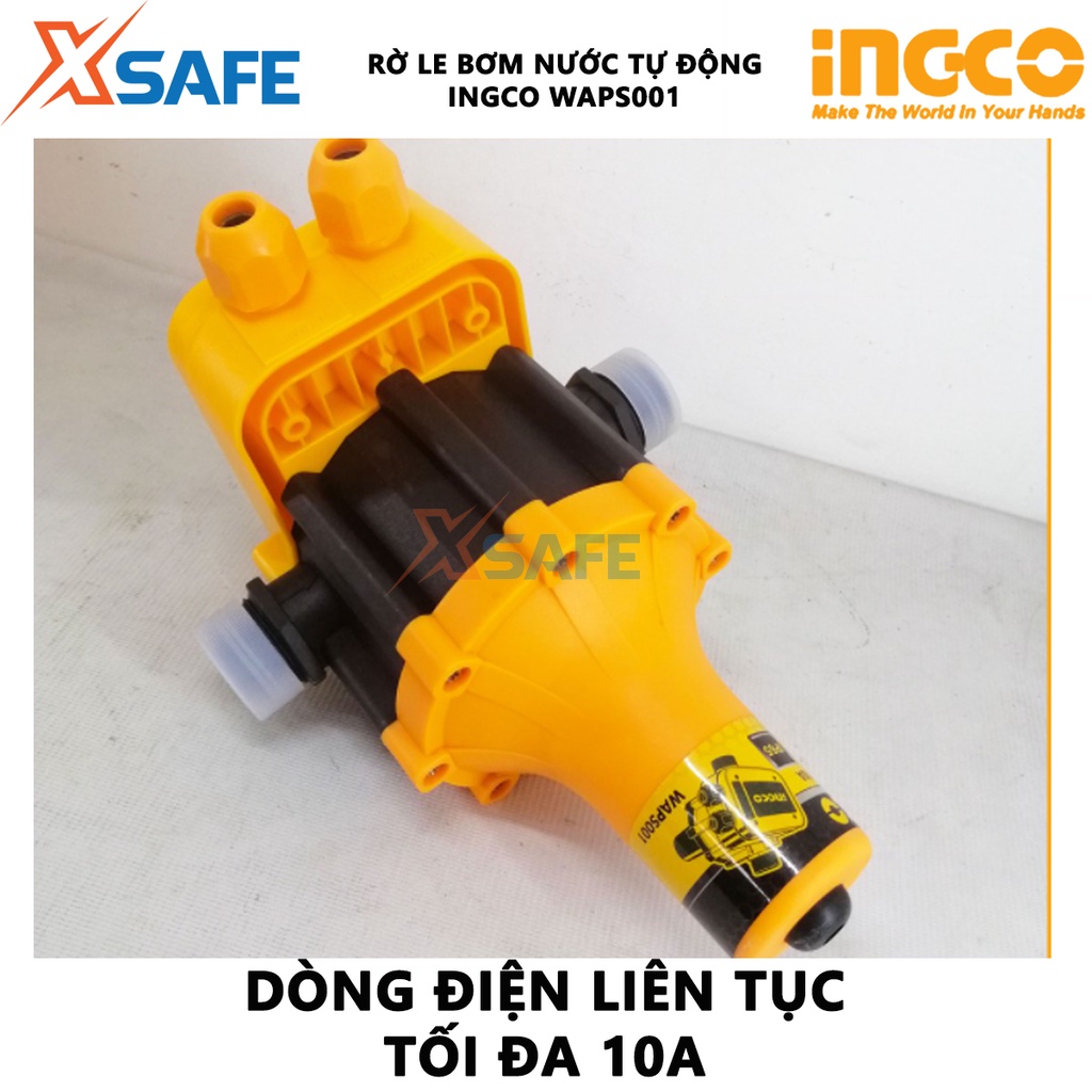 Rờ le điện INGCO WAPS001 dùng điều chỉnh ổn định áp suất nước, tự động đóng khóa các thiết bị đầu cuối - chính hãng