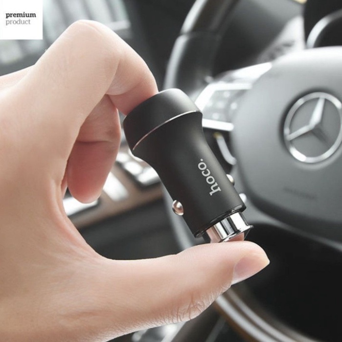 Tẩu sạc ô tô nhãn hiệu Hoco Z7, dòng ta 2.4A - Hàng chính hãng