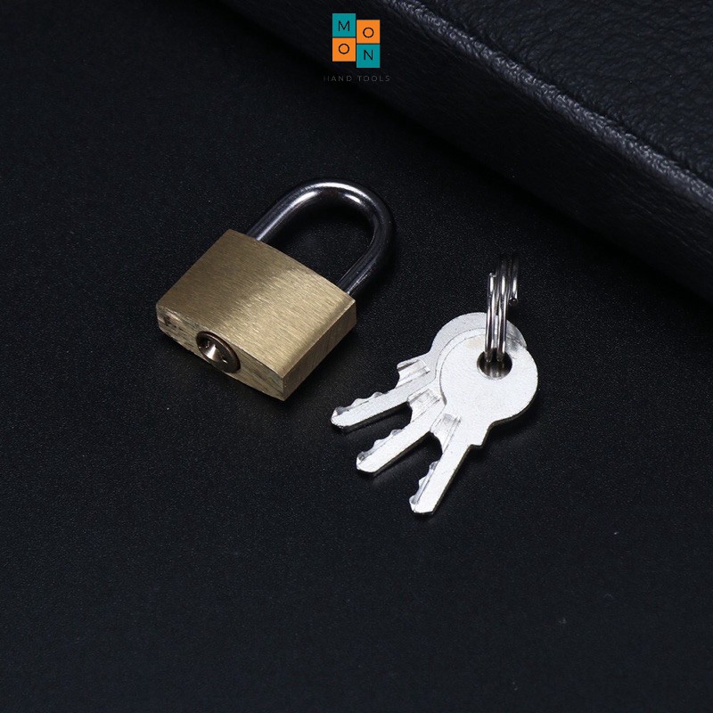 Ổ khoá mini 30mm màu vàng 3 chìa