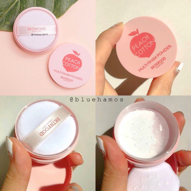 Phấn phủ Skinfood Peach cotton multi finish powder