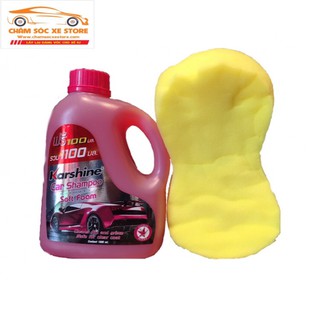 Nước rửa xe tạo độ sáng bóng cho sơn hương hoa huệ - karshine Car Shampoo 1100ml chamsocxestore