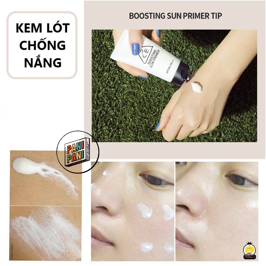 [100% AUTH] Kem lót chống nắng 3CE Boosting Sun Primer SPF 50+ 50ML | BigBuy360 - bigbuy360.vn
